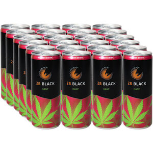 28 Black Energy Drink Hanf, 24er Pack (EINWEG) zzgl. Pfand