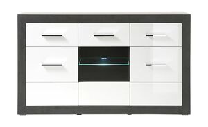 Sideboard  Etero ¦ grau ¦ Maße (cm): B: 164 H: 97 T: 42 Kommoden & Sideboards > Sideboards - Sconto