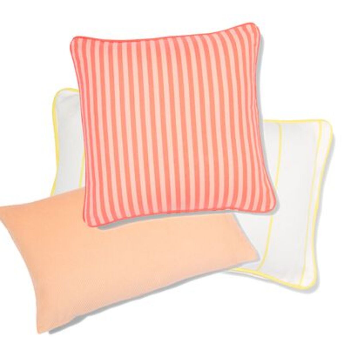 Bild 2 von Kissenbezug, 50 x 30 cm, Baumwolle, Streifen, weiß