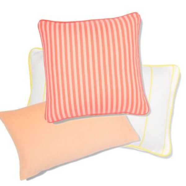 Bild 2 von Kissenbezug, 50 x 30 cm, Baumwolle, Streifen, weiß