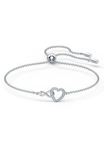 Swarovski Armband Schmuck Geschenk Armkette Herz Infinity Liebe, mit Swarovski® Kristall