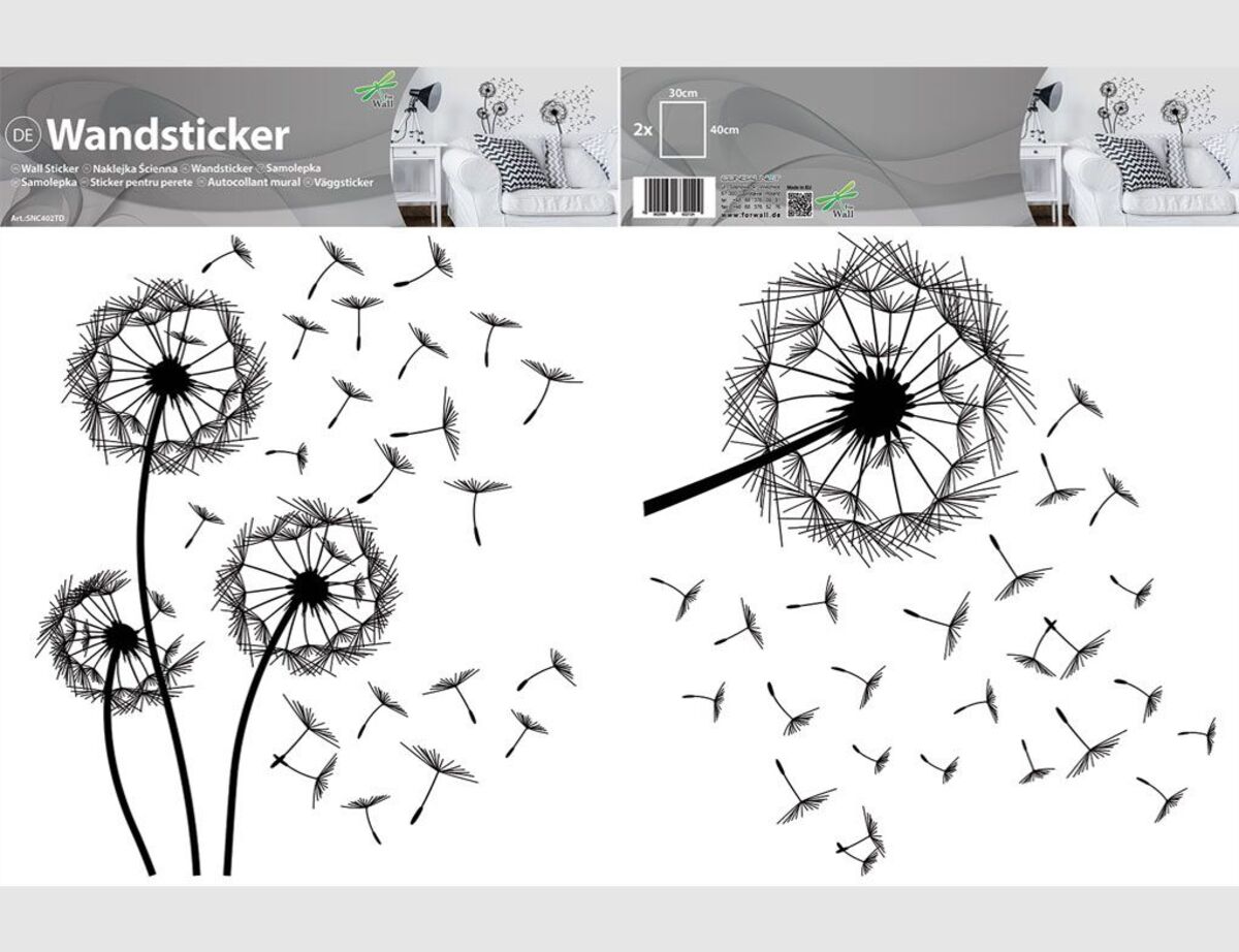 Bild 2 von Wandtattoo Pusteblume 2