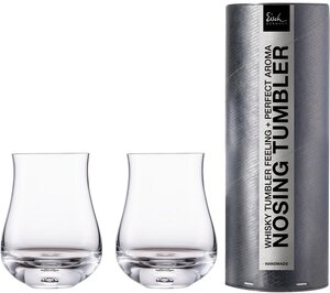 Eisch Whiskyglas Gentleman, Kristallglas, (Nosing-Glas) handgefertigt, bleifrei, 350 ml, 2-teilig