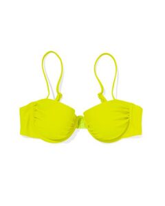 Damen-Bügel-Bikinioberteil, Körbchengröße A - C limettengrün