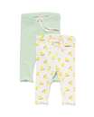 Bild 1 von 2er-Pack Baby-Leggings, gerippt, Zitronen eierschalenfarben