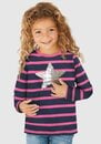 Bild 1 von KIDSWORLD Langarmshirt für kleine Mädchen mit appliziertem Stern aus Wendepailletten