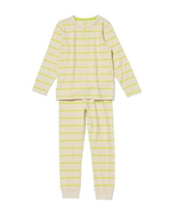 Bild 1 von Kinder-Pyjama, Streifen beige