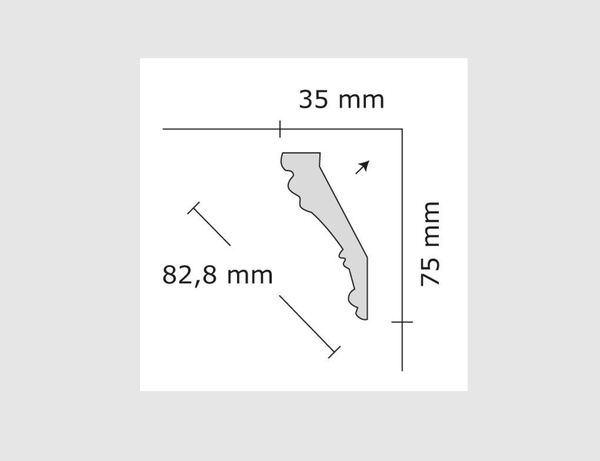 Bild 3 von Styroporleiste 35/75mm