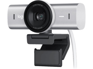 LOGITECH MX Brio 4K Ultra HD Webcam, Pale Grey
