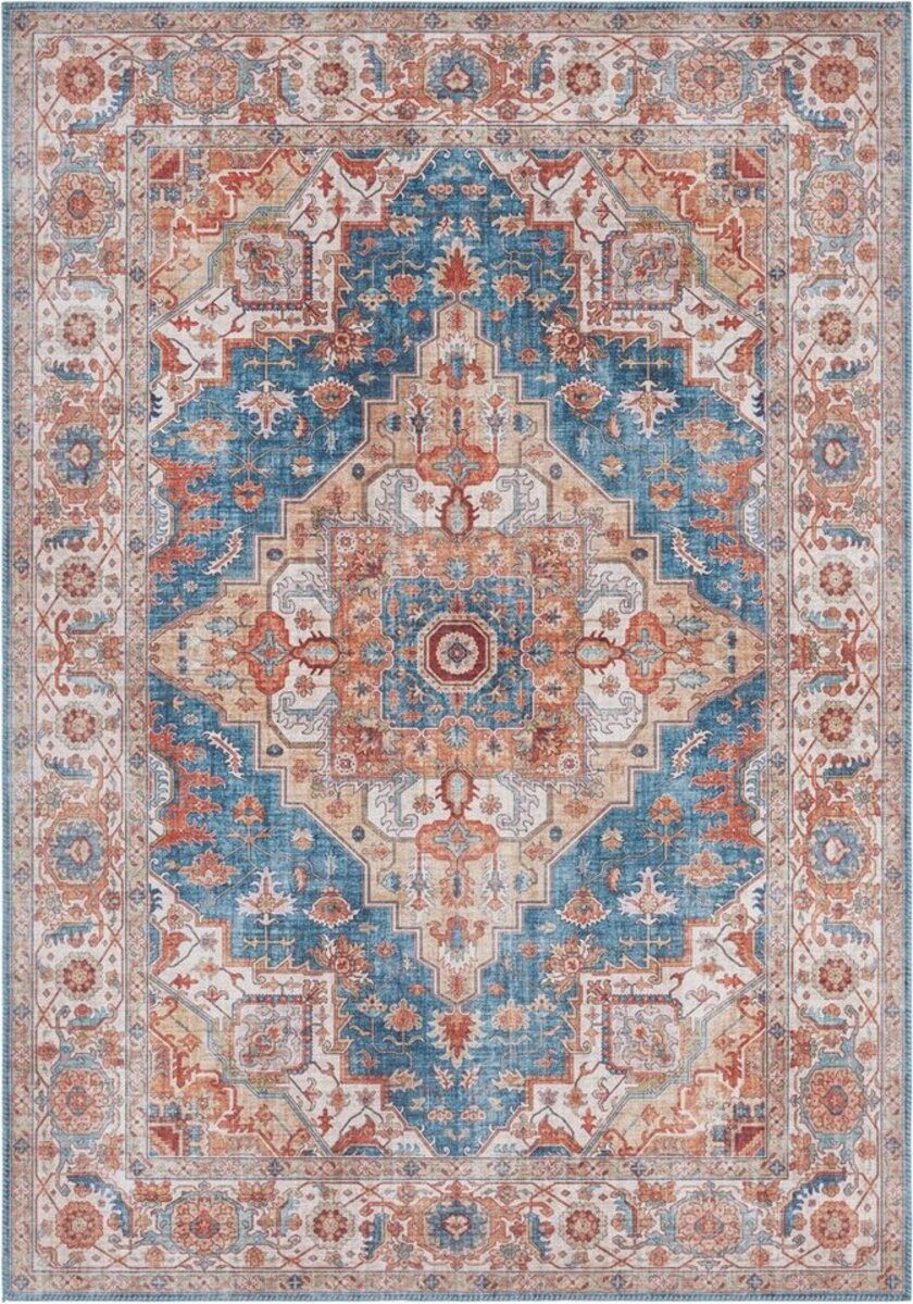 Bild 1 von Teppich Sylla, NOURISTAN, rechteckig, Höhe: 5 mm, Orientalisch, Orient, Vintage, Wohnzimmer, Schlafzimmer, Esszimmer