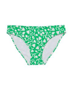 Damen-Bikinislip, mittelhohe Taille grün