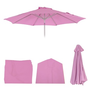 Ersatz-Bezug für Sonnenschirm Asti, Sonnenschirmbezug Ersatzbezug, Ø 2,7m Stoff/Textil 5kg ~ flieder