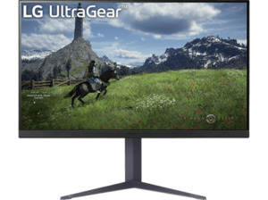 LG UltraGear Monitor 32GS85QX-B 31,5 Zoll WQHD (1 ms Reaktionszeit, 180 Hz), Grau