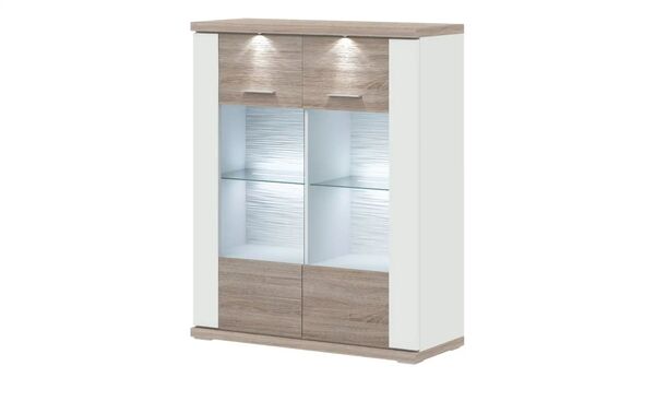 Bild 1 von Highboard   Toulon ¦ holzfarben ¦ Maße (cm): B: 106 H: 131 T: 42 Kommoden & Sideboards > Highboards - Sconto