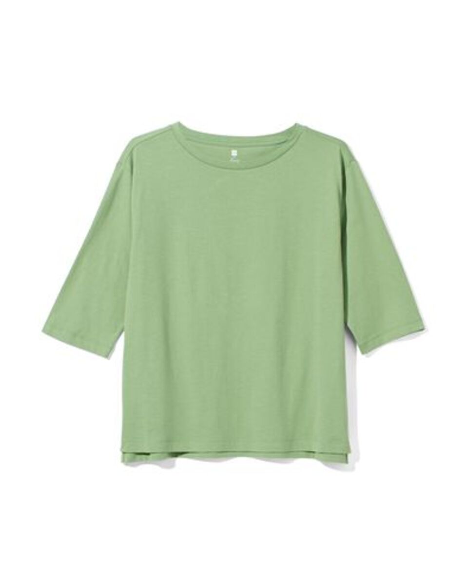 Bild 1 von Damen-Pyjamashirt, Baumwollanteil  mittelgrün