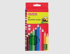 Herlitz Buntstifte Jumbo lackiert 10 Farben