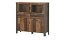 Bild 1 von Highboard  Cardiff ¦ holzfarben ¦ Maße (cm): B: 134 H: 129 T: 40 Kommoden & Sideboards > Highboards - Sconto