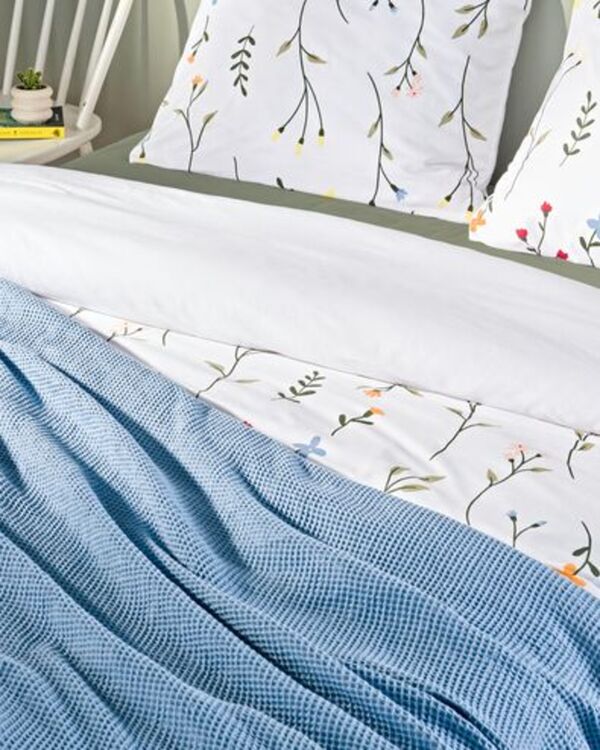 Bild 4 von Tagesdecke, Waffelstruktur, blau, 250 x 250 cm