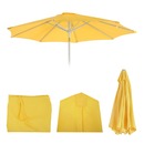 Bild 1 von Ersatz-Bezug für Sonnenschirm Asti, Sonnenschirmbezug Ersatzbezug, Ø 3m Stoff/Textil 5kg ~ gelb