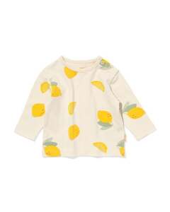 Newborn-Shirt, Zitronen ecru