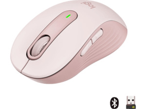 LOGITECH Signature M650 - für kleine bis mittelgroße Hände, kabelllose Maus, Rose, Rose