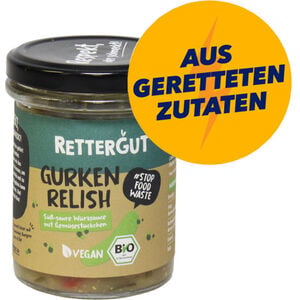 Rettergut 2 x BIO Relish Gurke