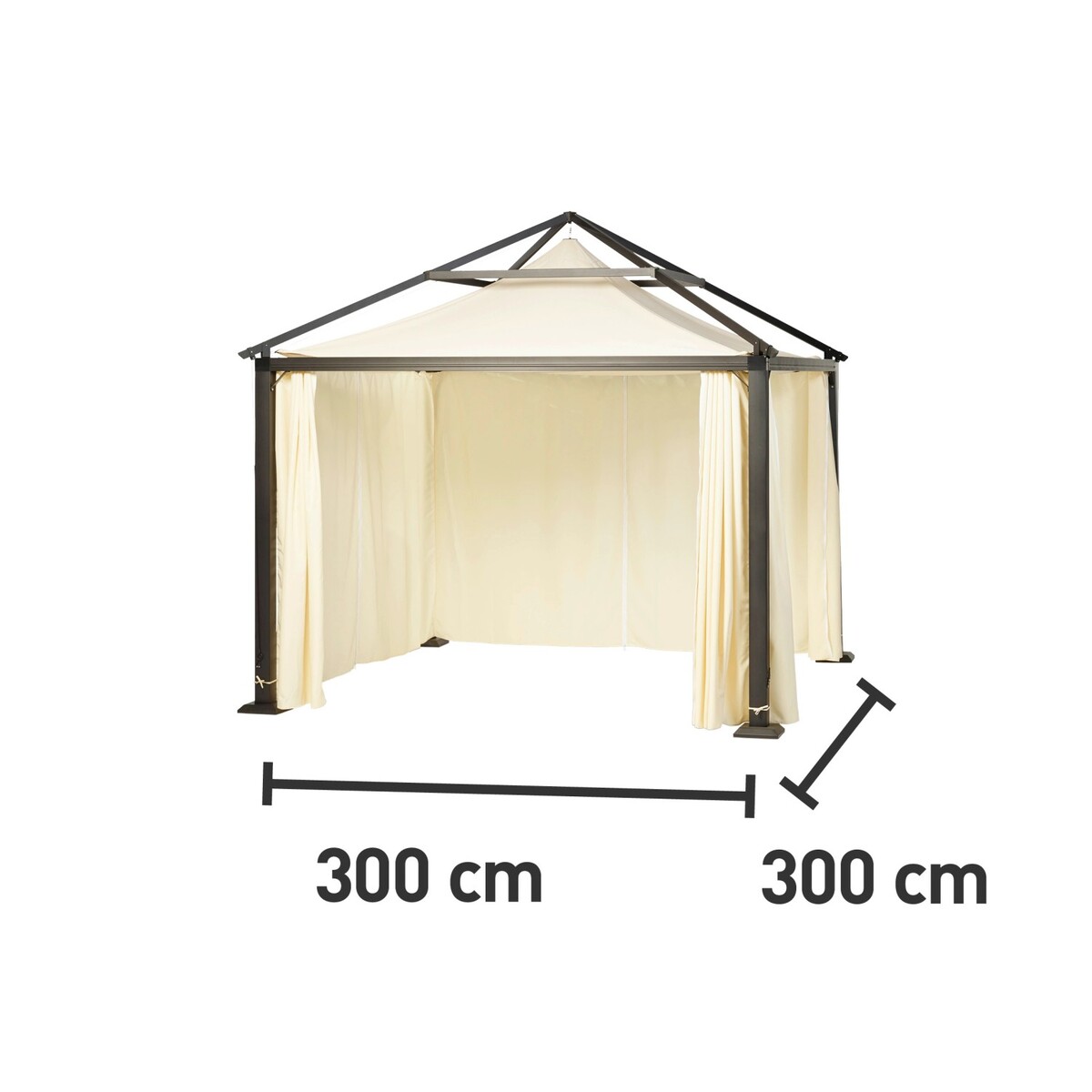 Bild 3 von Pavillon Cartaya Taupe 300 cm x 300 cm