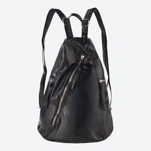 Damen-Rucksack aus PU-Leder, Black