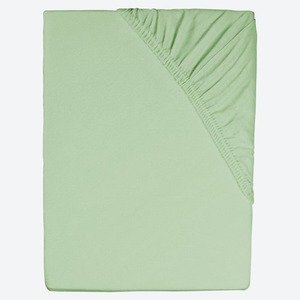 Jersey-Spannbetttuch, 200x200cm, Light-green