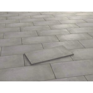 Terrassenplatte Feinsteinzeug Vero 2.0-Zementoptik Grau 50 x 100 x 2 cm