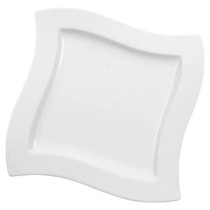 Villeroy & Boch Speiseteller New Wave, Weiß, Keramik, Uni, quadratisch, 27x27 cm, Essen & Trinken, Geschirr, Teller, Speiseteller