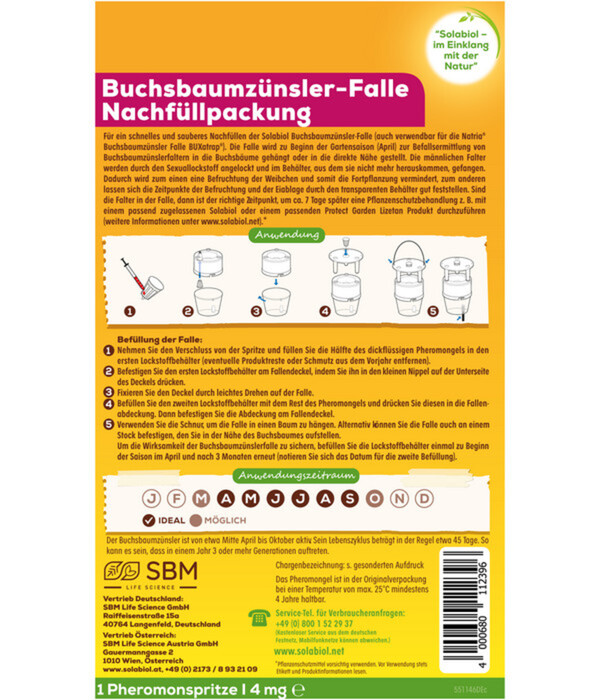 Bild 2 von Solabiol® Buchsbaumzünsler-Falle Nachfüllpackung