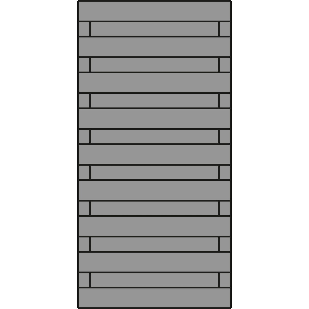 Bild 1 von Sichtschutzzaun Skagen 90 cm x 180 cm hellgrau lasiert FSC®