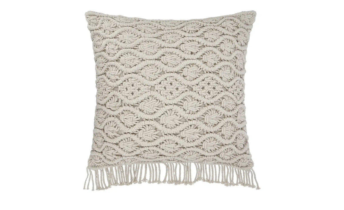 Bild 2 von HOME STORY Kissen Macrameoptik