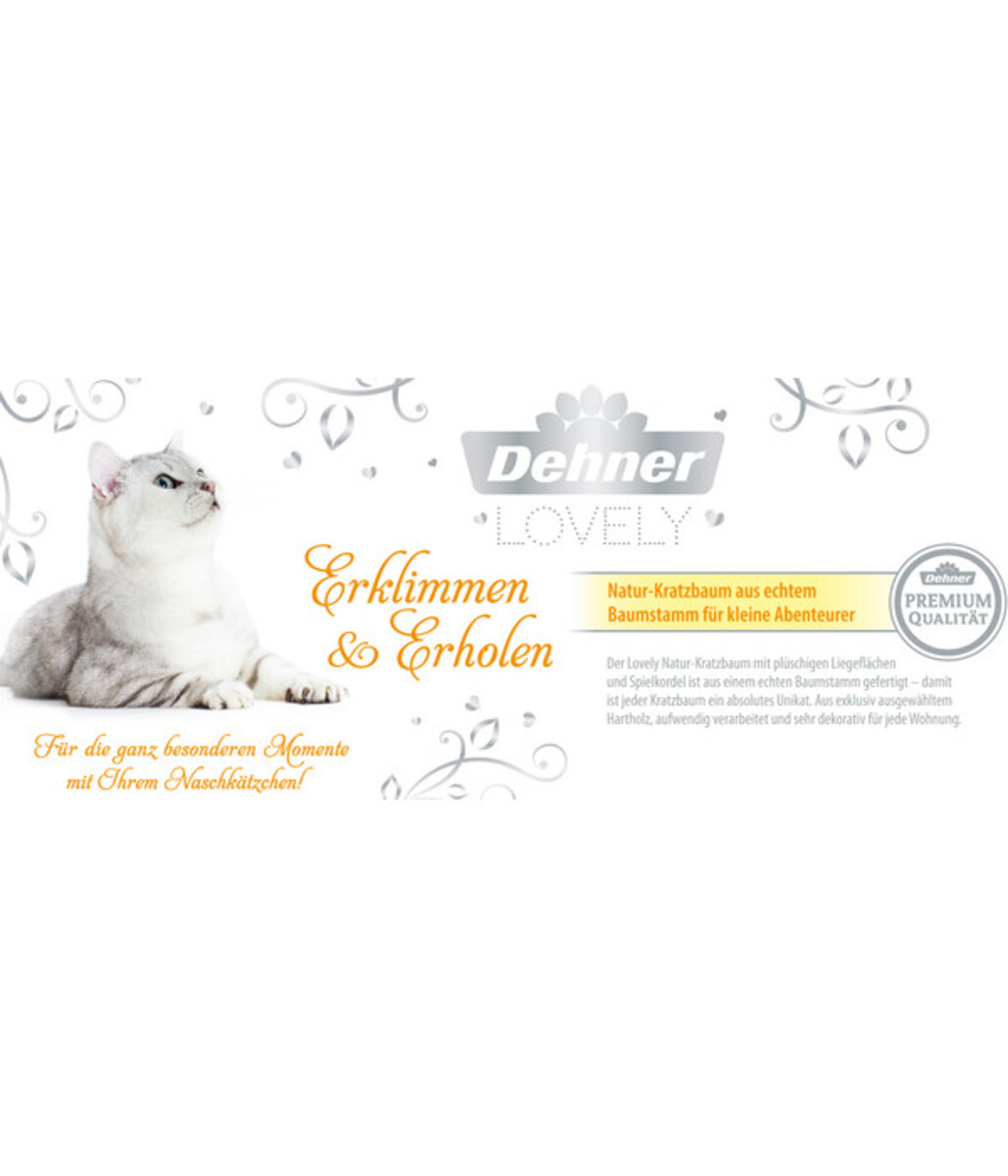 Bild 3 von Dehner Premium Lovely Natur-Kratzbaum Erklimmen & Erholen, ca. B40/H99-109/T50 cm