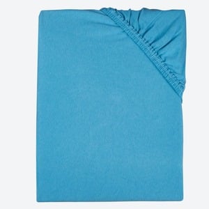 Jersey-Spannbetttuch, CLASSIC, 150x200cm, Blue