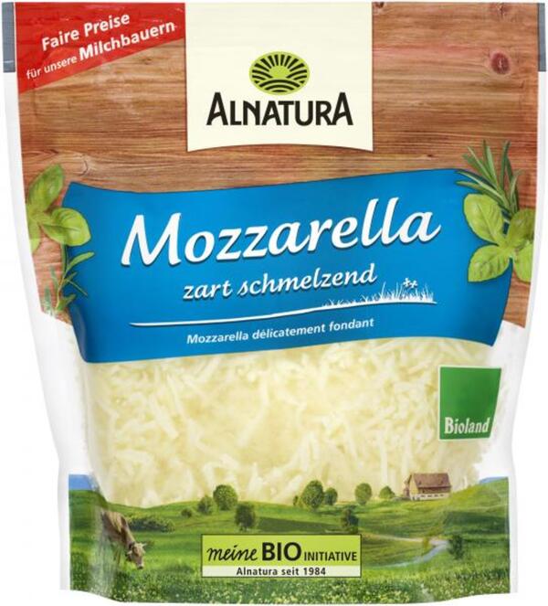 Bild 1 von Alnatura Mozzarella gerieben