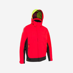 Regenjacke Segeln Blouson Herren 500 rot/schwarz Rot|schwarz