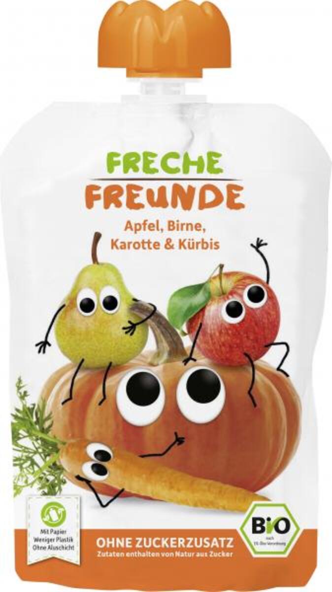 Bild 1 von Freche Freunde Fruchtmus Apfel, Birne, Karotte & Kürbis