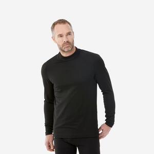 Skiunterwäsche Funktionsshirt Herren warm und atmungsaktiv - 500 schwarz Schwarz