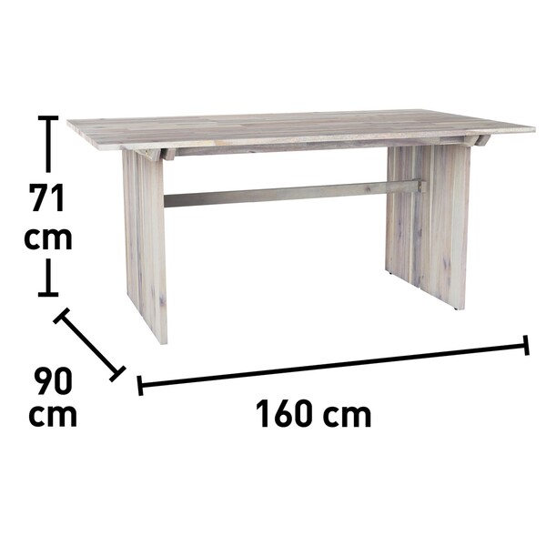 Bild 3 von Gartentisch Thompson Rechteckig 160 cm x 90 cm Naturfarben