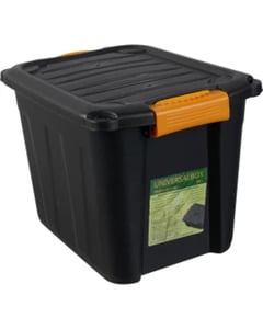 In- und Outdoor Aufbewahrungsbox, ca. 39 x 29,5 x 28,3 cm, schwarz