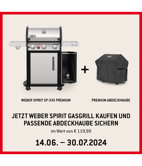 Bild 1 von Weber Gasgrill Spirit SP-335 Premium GBS, 60 x 44 cm