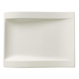 Villeroy & Boch Frühstücksteller New Wave, Weiß, Keramik, Uni, rechteckig, 20x26 cm, Essen & Trinken, Geschirr, Teller, Kuchenteller