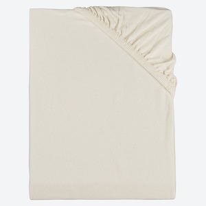 Jersey-Spannbetttuch, CLASSIC, 100x200cm, Creme