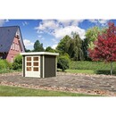 Bild 1 von Karibu (Modul-) Holz-Gartenhaus Raala 2 Tür modern Terragrau BxT: 213x217cm