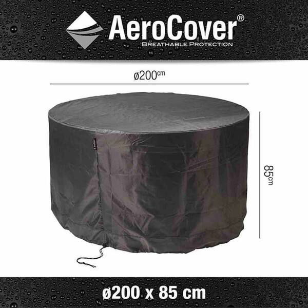 Bild 2 von Aerocover Schutzhülle für Sitzgruppen 85 cm x Ø 200 cm Anthrazit