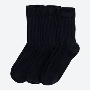 Unisex-Komfort-Socken, 3er-Pack, Dark-blue