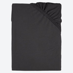 Jersey-Spannbetttuch, 200x200cm, Black