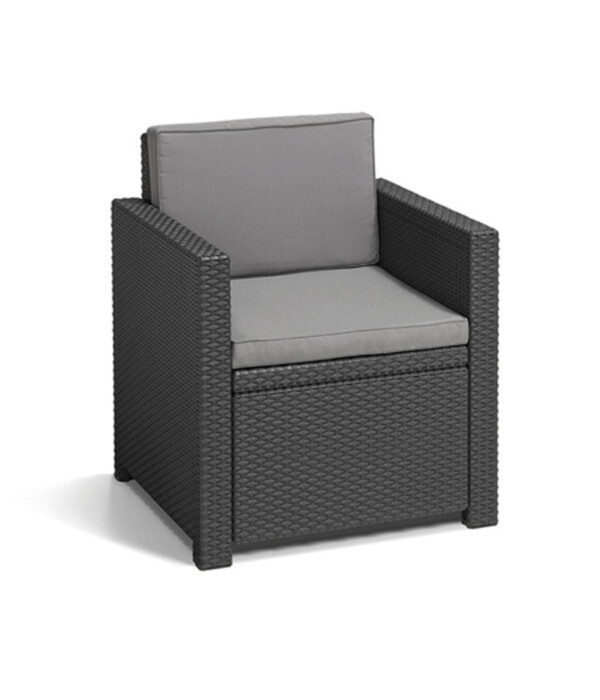 Bild 4 von Allibert Loungeset Monaco, grau, 4-teilig